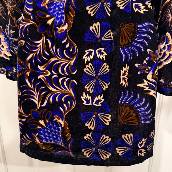 Farm Rio Black Arabesque Mix Scarves Wrap Mini Dress, XS - Picture 8 of 13